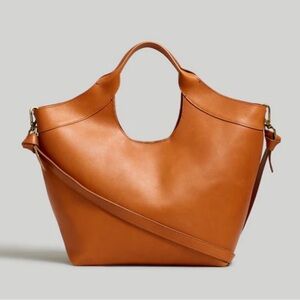 Madewell The Sydney Cutout Tote in Leather